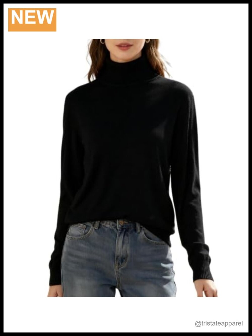 Women's Turtleneck Long Sleeve Pullover Sweater